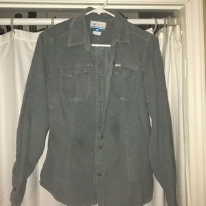Columbia corduroy button down top